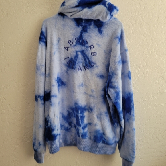 Absorb Island Poolside Hoodie Blue Ripple M/L NWT - Picture 4 of 7